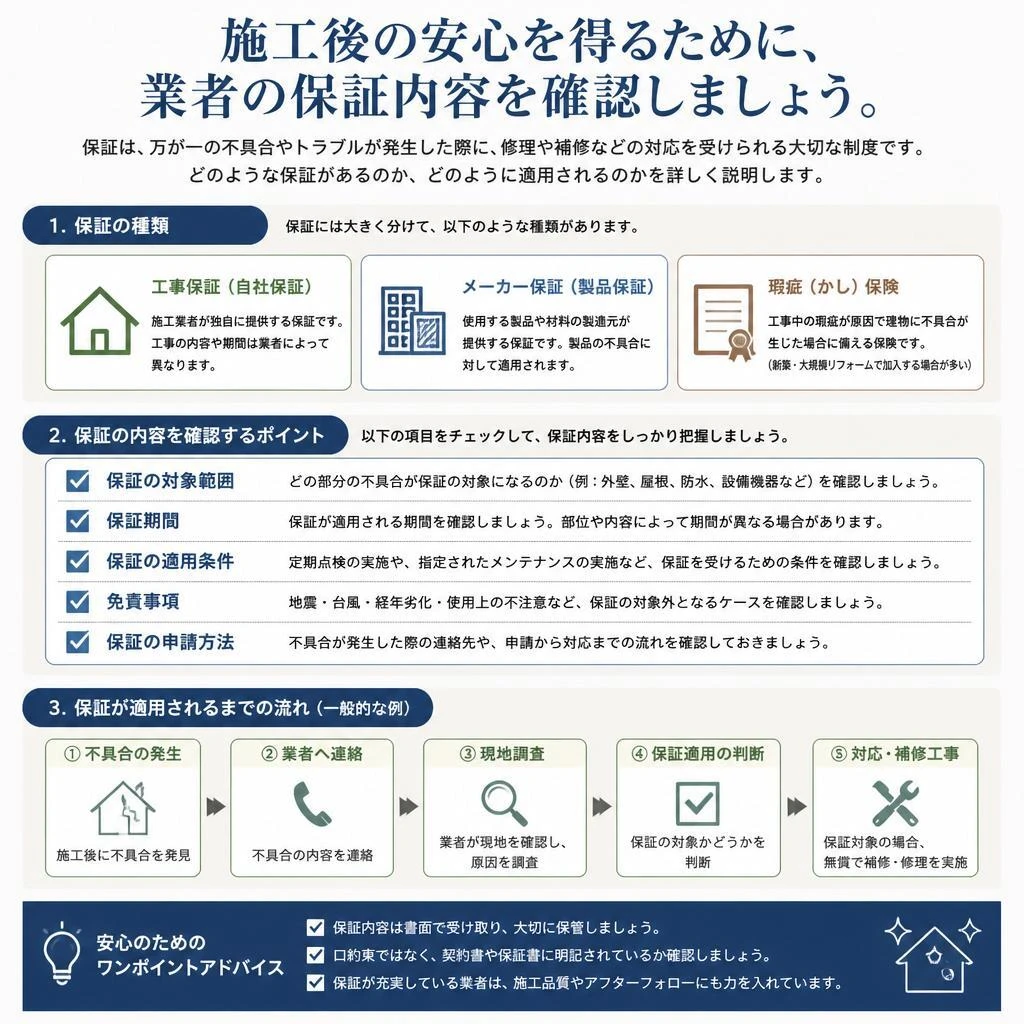 保証内容の確認