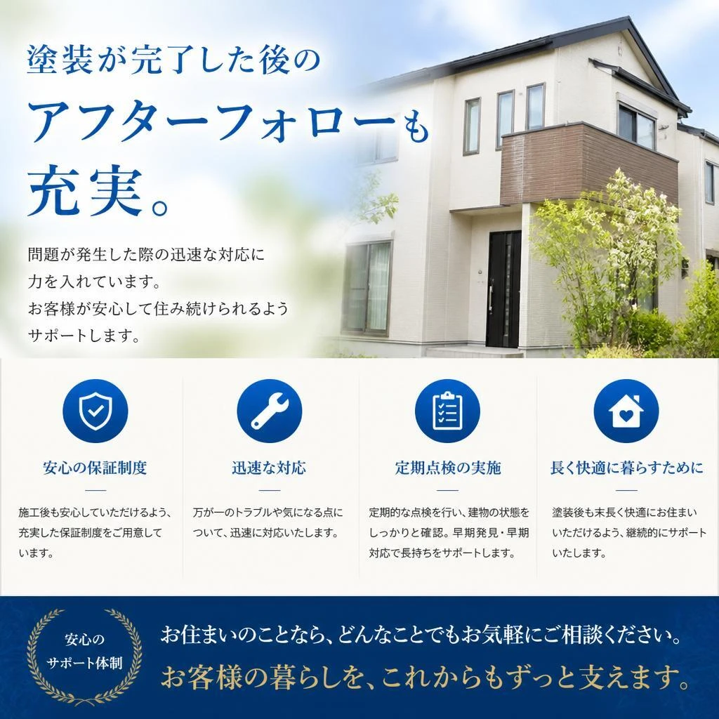 施工後のアフターフォロー